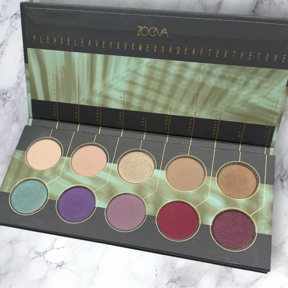 ZOEVA Offline Palette with Purple, Gold, and Cream Shades